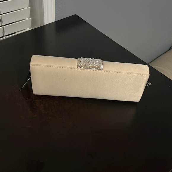 Inc International Concepts Champagne Ribbon Clutch...MSRP $70 - Picture 3 of 3